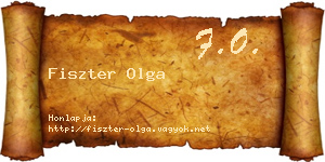 Fiszter Olga névjegykártya